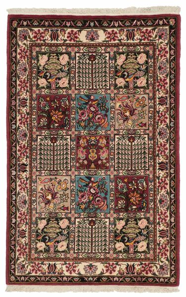 Tappeto Bakhtiari 100X156 Nero/Rosso Scuro (Lana, Persia/Iran)