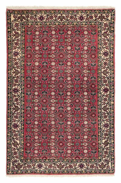  90X138 Medallion Small Bidjar With Silk Rug Wool