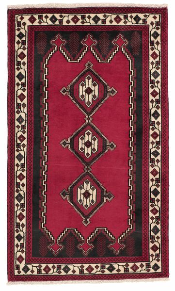  Oosters Afshar/Sirjan Vloerkleed 84X142 Zwart/Donkerrood Wol, Perzië/Iran