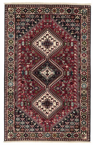  Perzisch Yalameh Vloerkleed 103X154 Zwart/Bruin (Wol, Perzië/Iran)