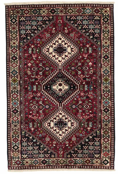  Perzisch Yalameh Vloerkleed 104X158 Zwart/Bruin (Wol, Perzië/Iran)