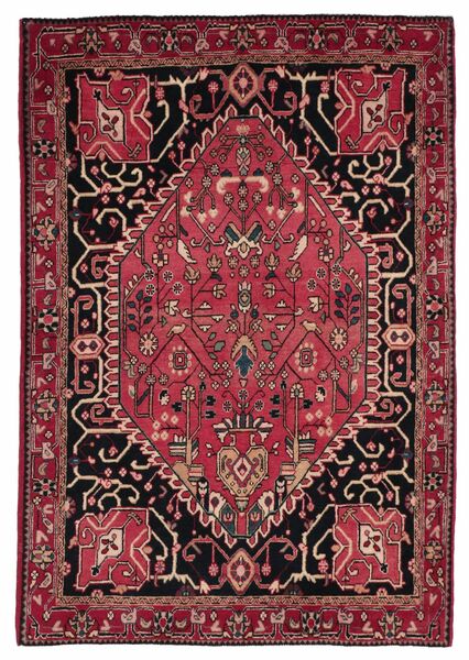 Jozan Vloerkleed 104X150 Donkerrood/Zwart Wol, Perzië/Iran