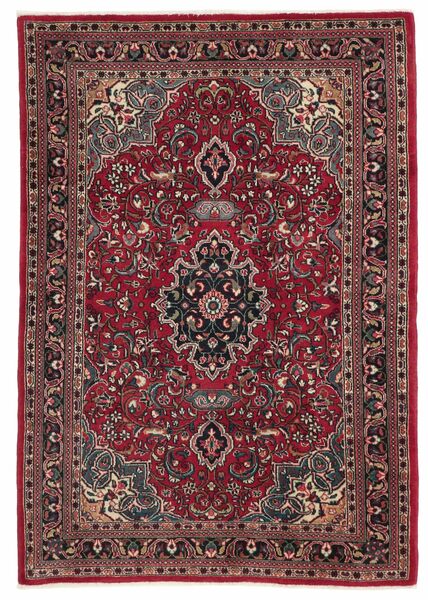 106X150 Tapete Oriental Sarouk Preto/Vermelho Escuro (Lã, Pérsia/Irão)