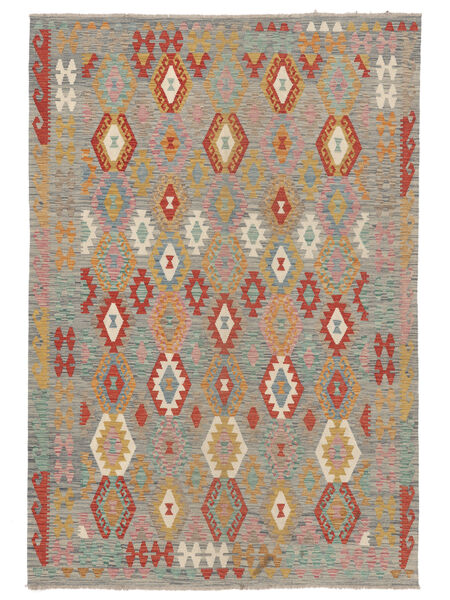  204X298 Kilim Afghan Old Style Rug Wool, Carpetvista