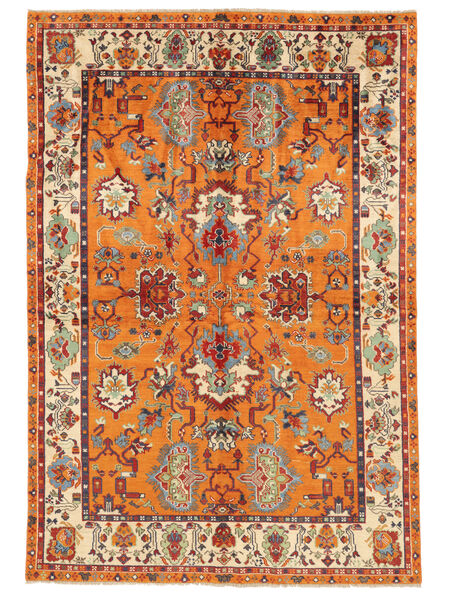 Alfombra Oriental Kazak Fine 164X244 Rojo Oscuro/Naranja (Lana, Afganistán)