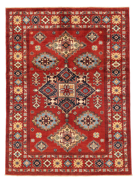 Alfombra Kazak Fine 148X200 Rojo Oscuro/Negro (Lana, Afganistán)