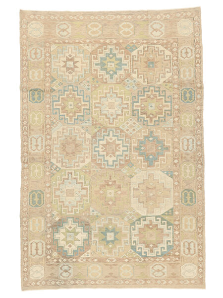 177X268 Kelim Suzani Teppe Orientalsk Oransje/Beige (Ull, Afghanistan) Carpetvista