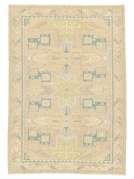 174X249 Tapete Oriental Kilim Suzani Laranja/Bege (Lã, Afeganistão) Carpetvista