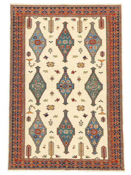 Kelim Suzani Vloerkleed 156X231 Bruin/Oranje Wol, Afghanistan Carpetvista