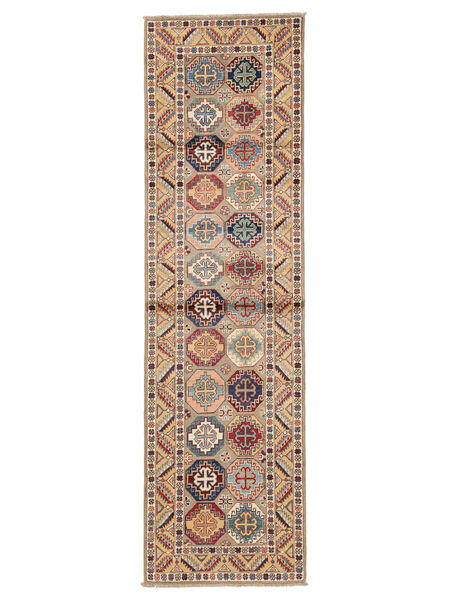 84X295 Kazak Fine Tæppe Orientalsk Løber Brun/Orange (Uld, Afghanistan) Carpetvista