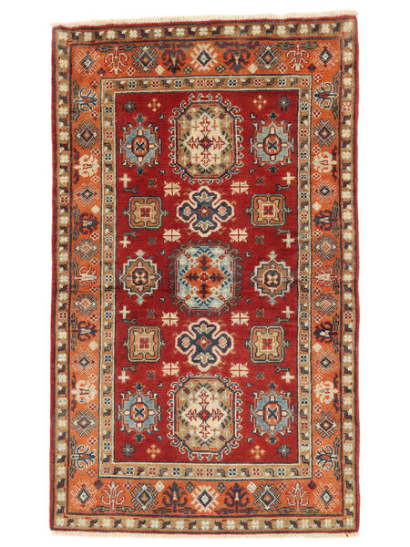 Kazak Fine Rug 91X153 Dark Red/Brown Wool, Afghanistan Carpetvista