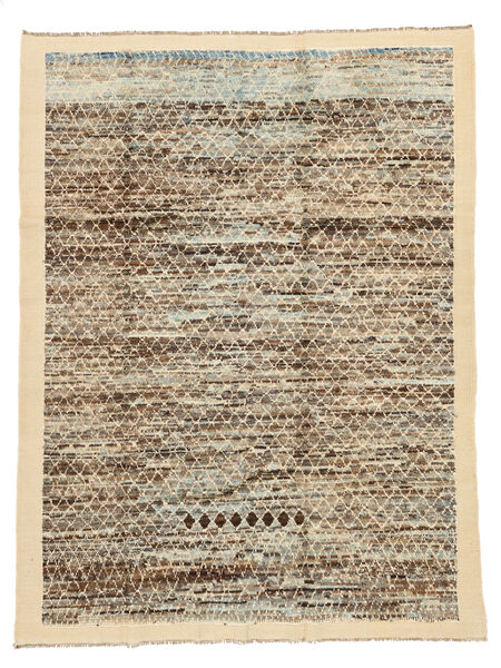  219X272 Berber Style Rug Brown/Beige Afghanistan Carpetvista