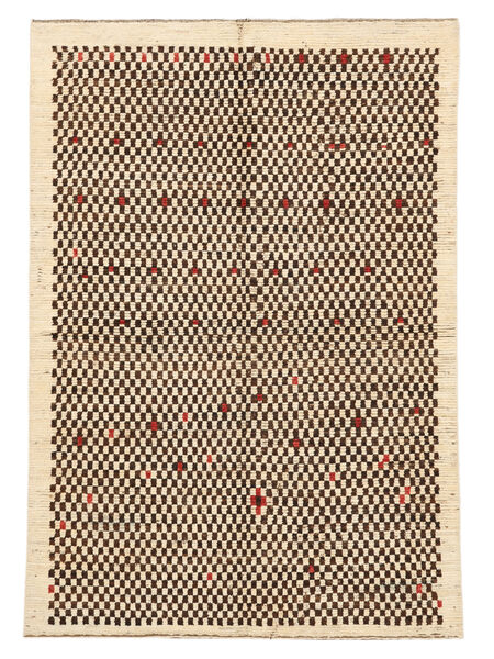  Berber Style Tappeto 164X241 Di Lana Beige/Nero Carpetvista