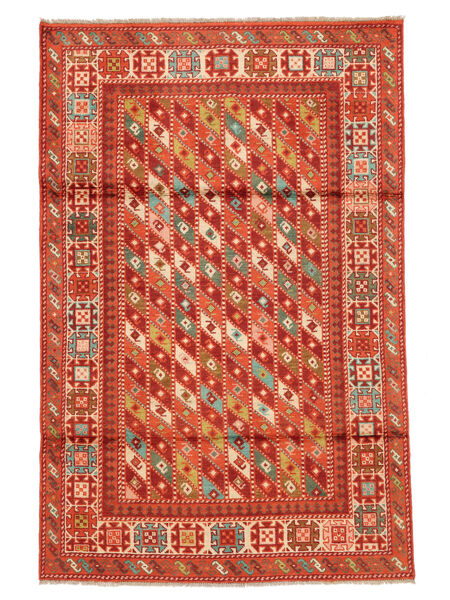  Oriental Kazak Fine Rug 118X182 Dark Red/Brown Wool, Afghanistan Carpetvista