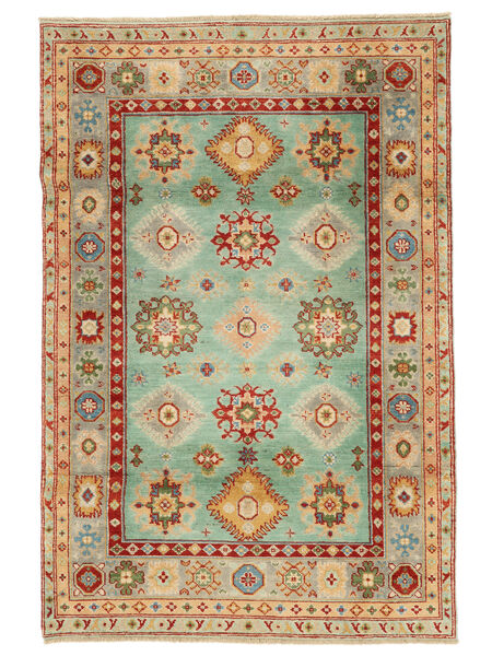  Kazak Fine Rug 120X181 Green/Brown Carpetvista