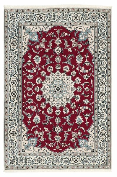  145X204 Nain 9La Sherkat Farsh Covor Dark Red/Negru Persia/Iran
