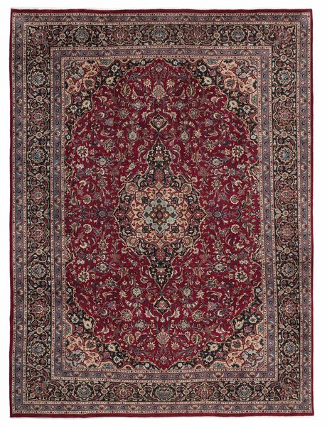  295X395 Mashad Rug Black/Brown Persia/Iran