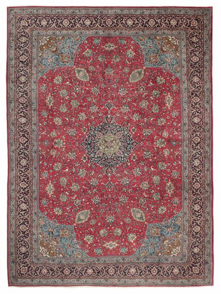  Sarouk Tappeto 323X415 Persiano Di Lana Rosso Scuro/Marrone Largo