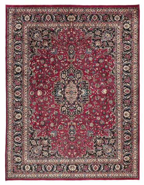 Mashad Rug Rug 297X380 Dark Red/Black Large Wool, Persia/Iran