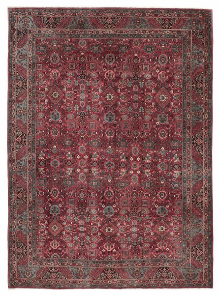 288X390 Alfombra Oriental Bidjar Antik Rojo Oscuro/Negro Grande (Lana, Persia/Irán)