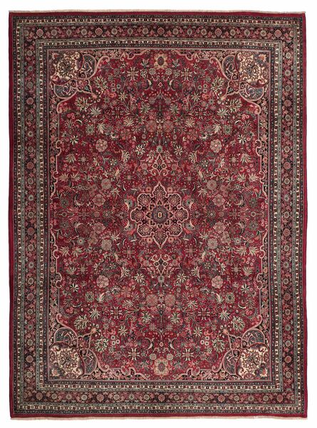 Alfombra Oriental Bidjar Antik 270X368 Rojo Oscuro/Negro Grande (Lana, Persia/Irán)