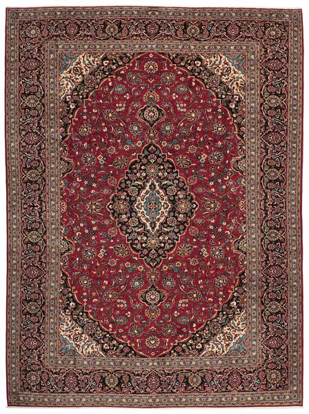  Persian Keshan Rug 300X410 Brown/Black Large (Wool, Persia/Iran)