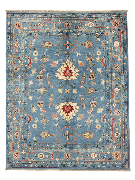 145X187 Kazak Fine Rug Oriental Dark Blue/Dark Grey (Wool, Afghanistan) Carpetvista