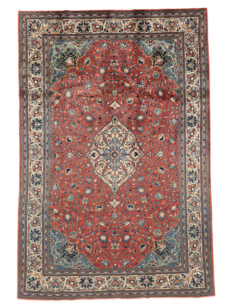 Hamadan Vloerkleed 200X302 Donkerrood/Zwart Wol, Perzië/Iran Carpetvista