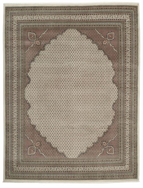  Orientalischer Sarouk Mir Teppich 303X399 Braun/Orange Großer Wolle, Indien