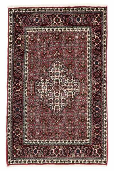 85X130 Bidjar Mit Seide Teppich Orientalischer (Wolle, Persien/Iran)