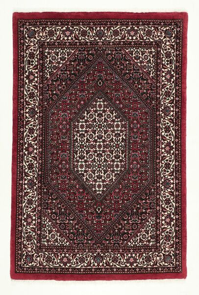  Bidjar With Silk Rug 92X145 Persian Wool Small