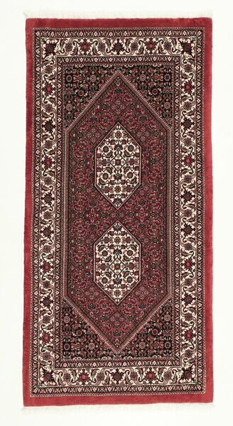 76X154 Bidjar Mit Seide Teppich Orientalischer (Wolle, Persien/Iran)