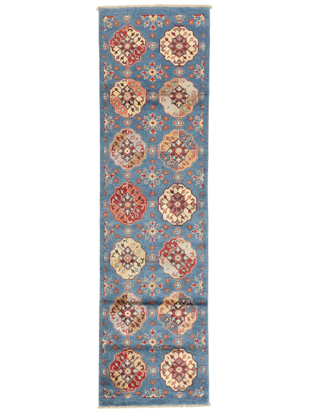  80X296 Medallion Small Kazak Fine Rug Wool, Carpetvista