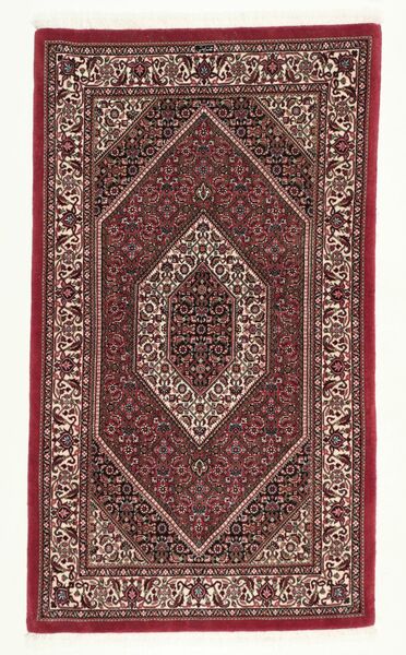 Bidjar Mit Seide Teppich 93X160 Wolle, Persien/Iran