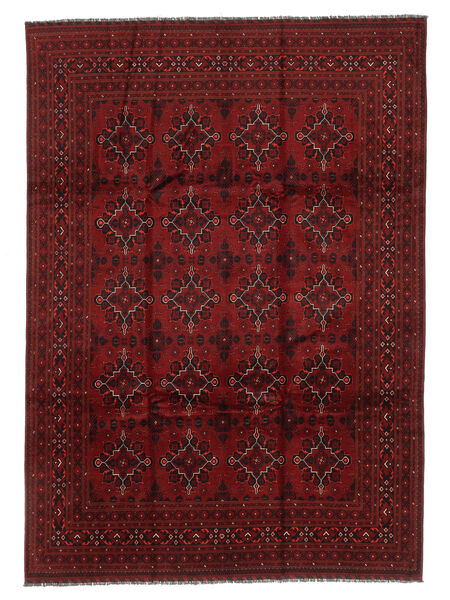 244X338 Kunduz Rug Oriental Black/Dark Red (Wool, Afghanistan) Carpetvista