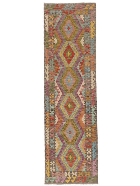  88X302 Small Kilim Afghan Old Style Rug Wool, Carpetvista