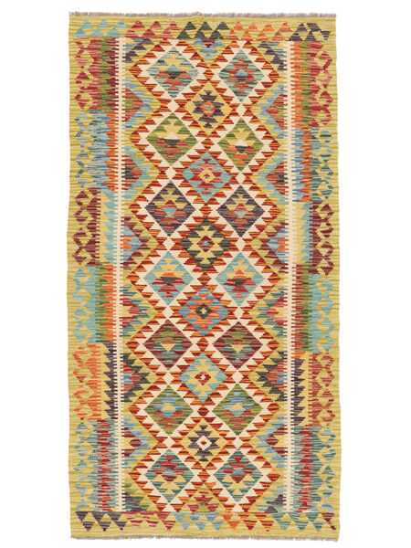 101X196 Kilim Afghan Old Style Rug Oriental Orange/Green (Wool, Afghanistan) Carpetvista