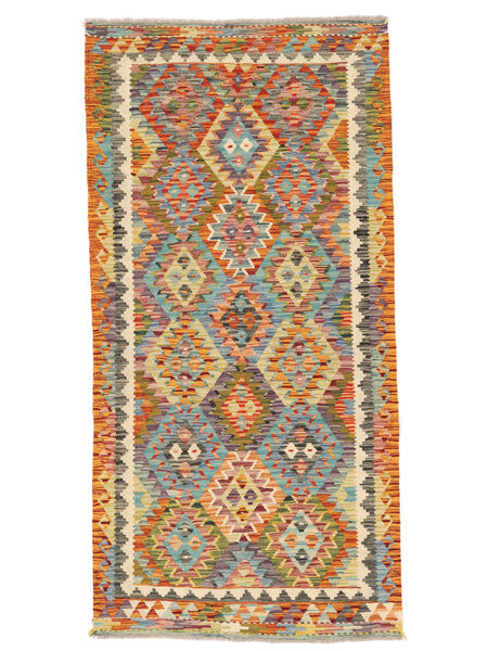  98X197 Small Kilim Afghan Old Style Rug Wool, Carpetvista