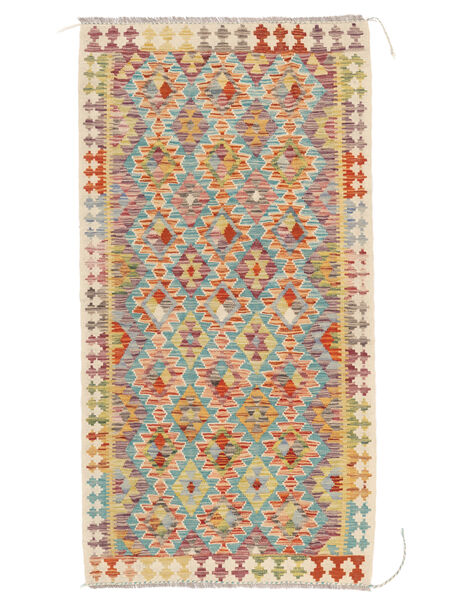  101X192 Small Kilim Afghan Old Style Rug Wool, Carpetvista