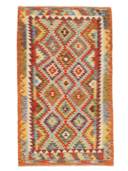  113X189 Chilim Afghan Old Style Covor Roşu/Portocaliu Afganistan
 Carpetvista