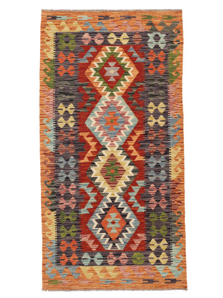  100X196 Small Kilim Afghan Old Style Rug Wool, Carpetvista