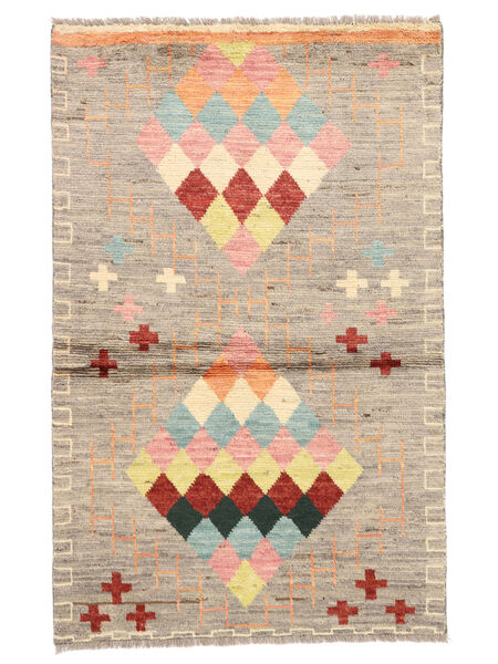  Moroccan Berber - Afghanistan 91X192 Wol Vloerkleed Oranje/Bruin Klein Carpetvista