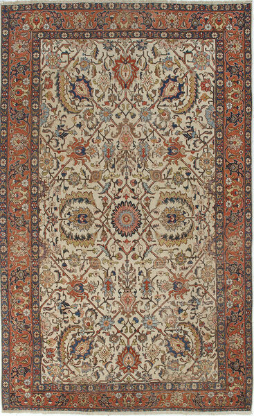  Oriental Tabriz Antique Rug 186X315 Brown/Black Wool, Persia/Iran