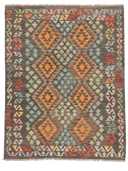  Kilim Afghan Old Style Rug 151X187 Brown/Orange Carpetvista