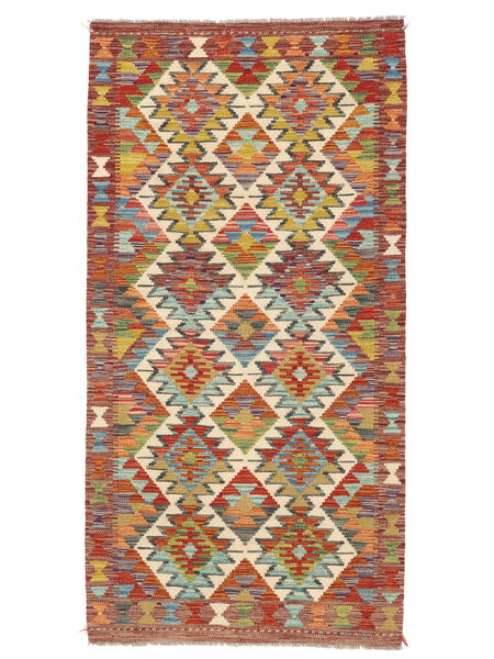  100X195 Small Kilim Afghan Old Style Rug Wool, Carpetvista