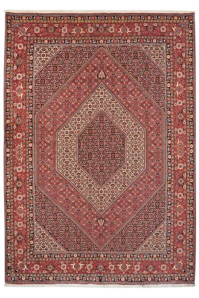  Bidjar With Silk Rug 172X245 Persian Wool Dark Red/Brown