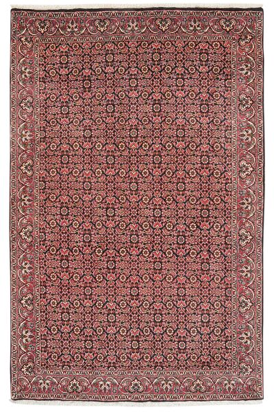  Persian Bidjar With Silk Rug 112X174 Dark Red/Black (Wool, Persia/Iran)