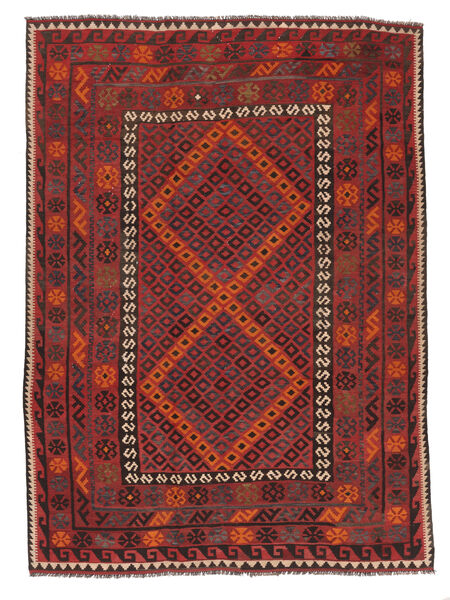 201X277 Kilim Maimane Rug Oriental Dark Red/Black (Wool, Afghanistan) Carpetvista