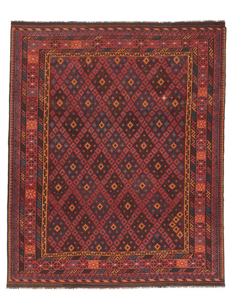  Kilim Maimane Rug 237X290 Wool Black/Dark Red Large Carpetvista