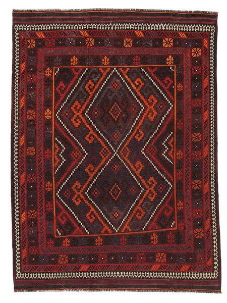  Kilim Maimane Rug 200X272 Black/Dark Red Carpetvista